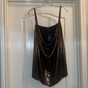 Torrid Liquid Shine Cowl Cami Size 5 (Size 28)